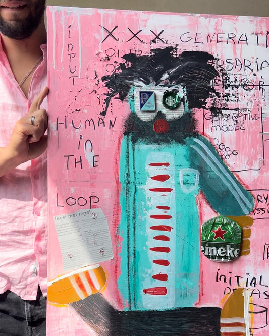 Original: Human in the Loop (58 x 78 cm / 22 x 30 in)