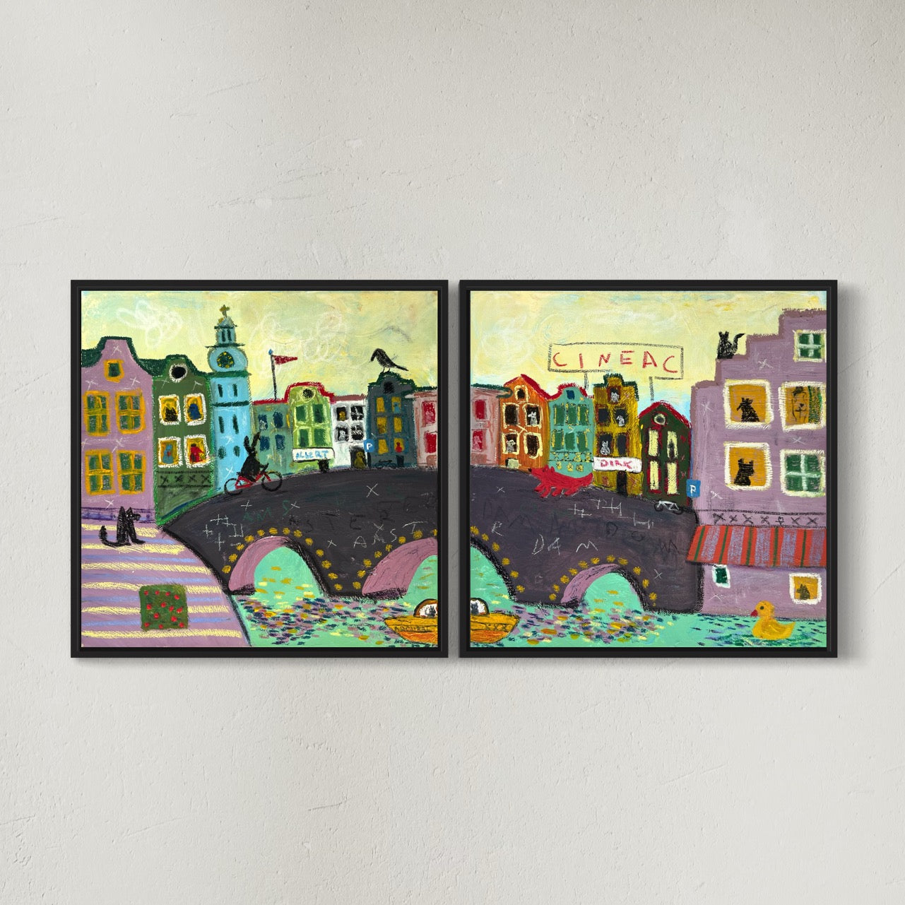 2 x Canvas prints: Cineac