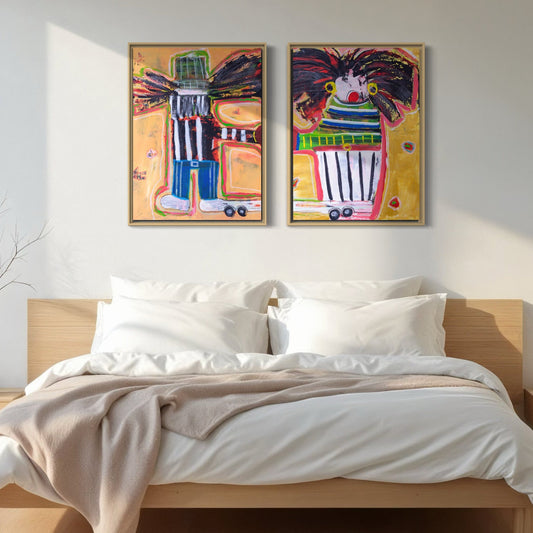 2 x Canvas prints: Dutch Couple
