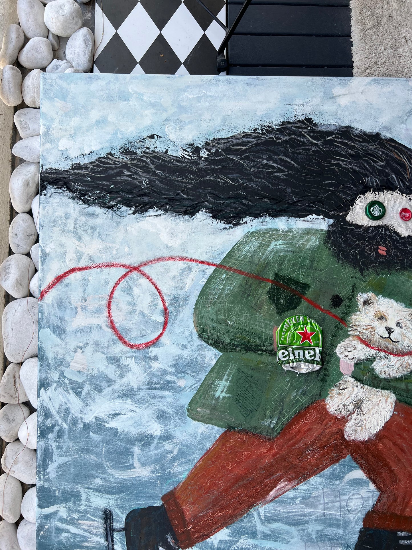 Cold Dog (120 x 120 cm / 47 x 47 in)