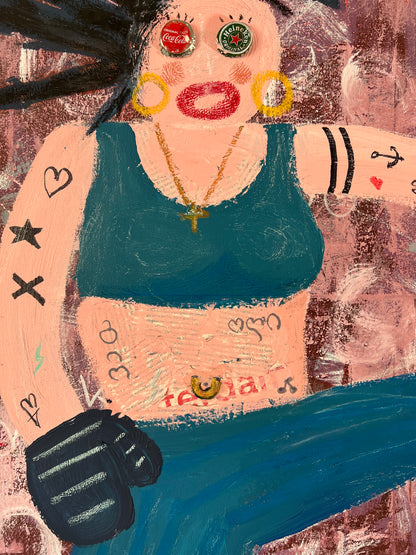 Original: My Sidekick (100 x 80 cm / 39 x 31 in)