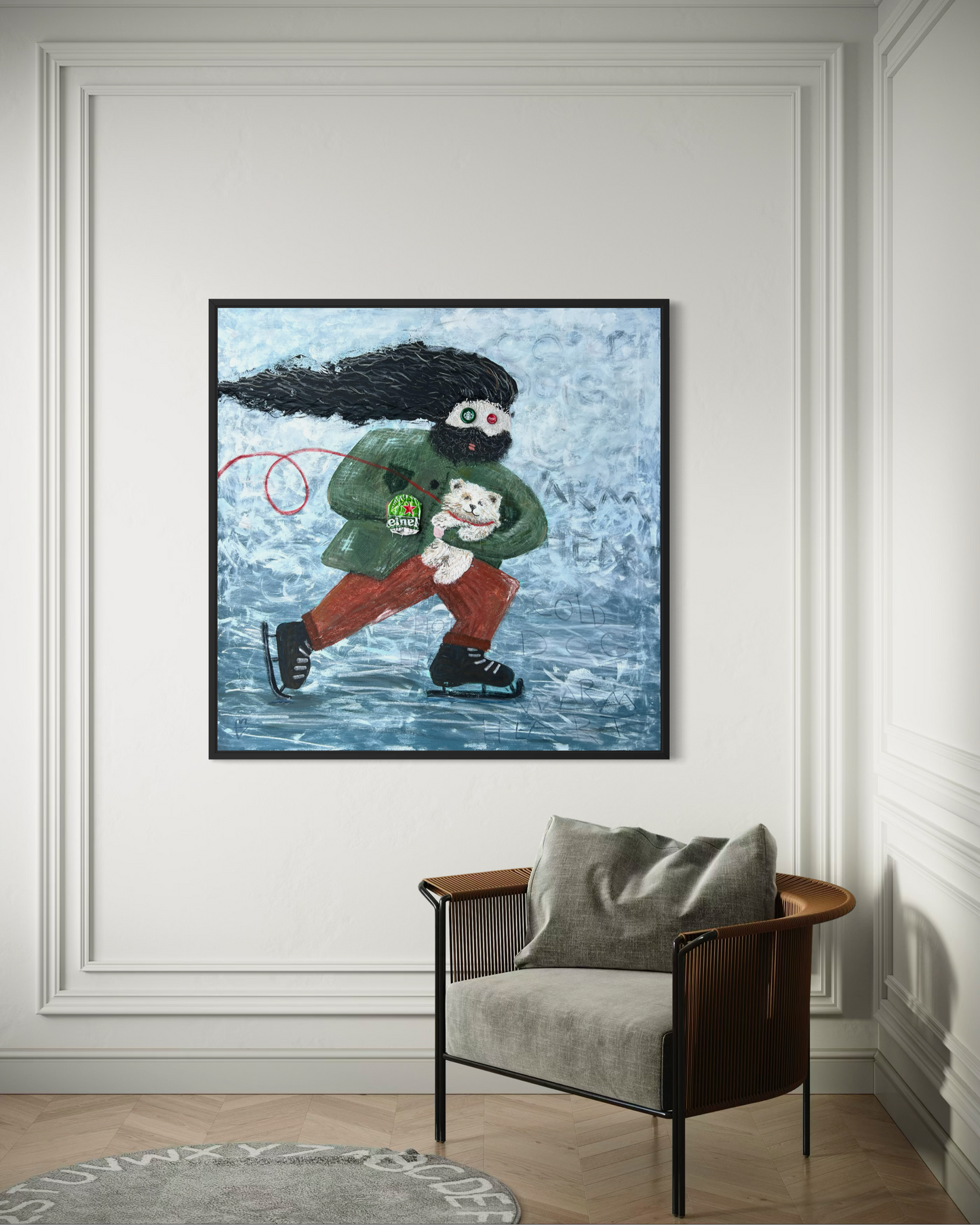 Cold Dog (120 x 120 cm / 47 x 47 in)