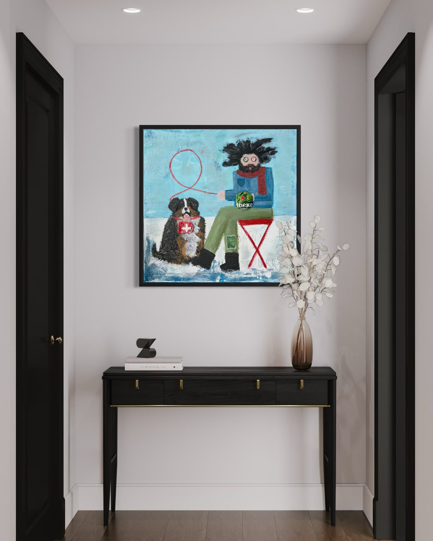 Saint Brrnard (90 x 90 cm / 35 x 35 in)