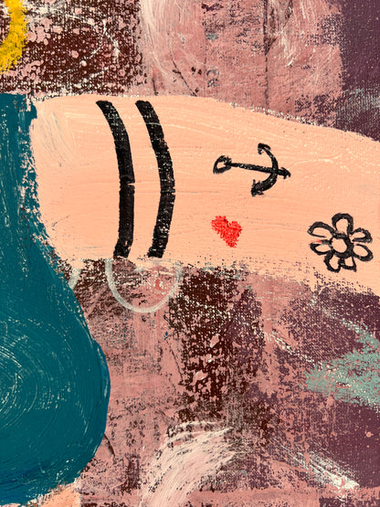 Original: My Sidekick (100 x 80 cm / 39 x 31 in)