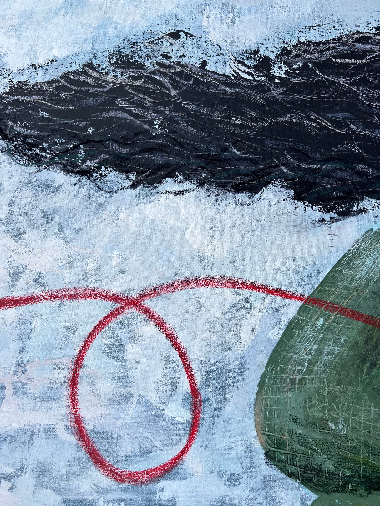 Cold Dog (120 x 120 cm / 47 x 47 in)