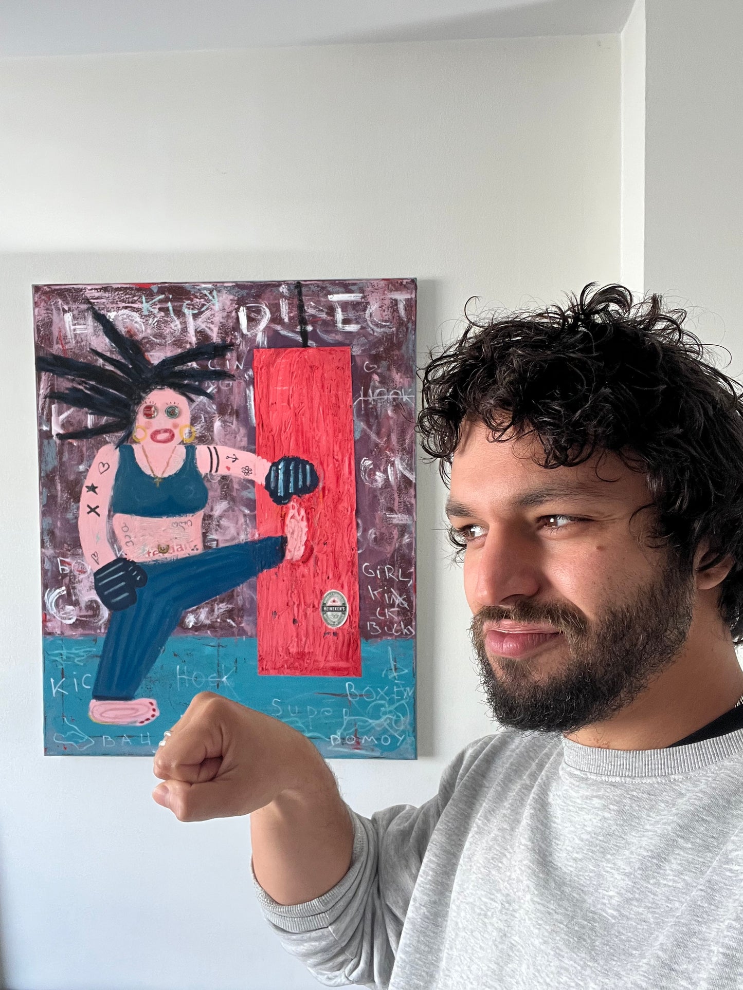 Original: My Sidekick (100 x 80 cm / 39 x 31 in)