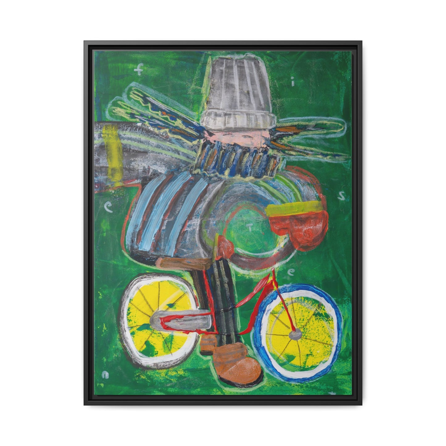 Canvas print: Cyclist [Limited Edition]