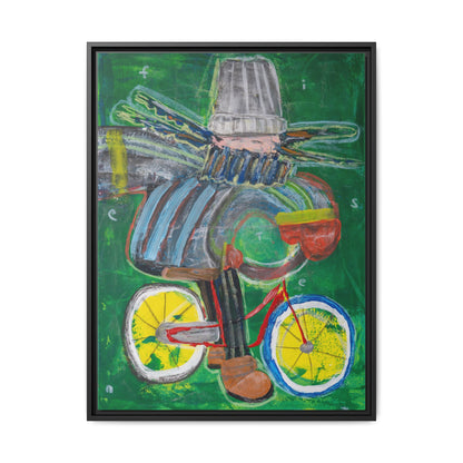 Canvas print: Cyclist [Limited Edition]