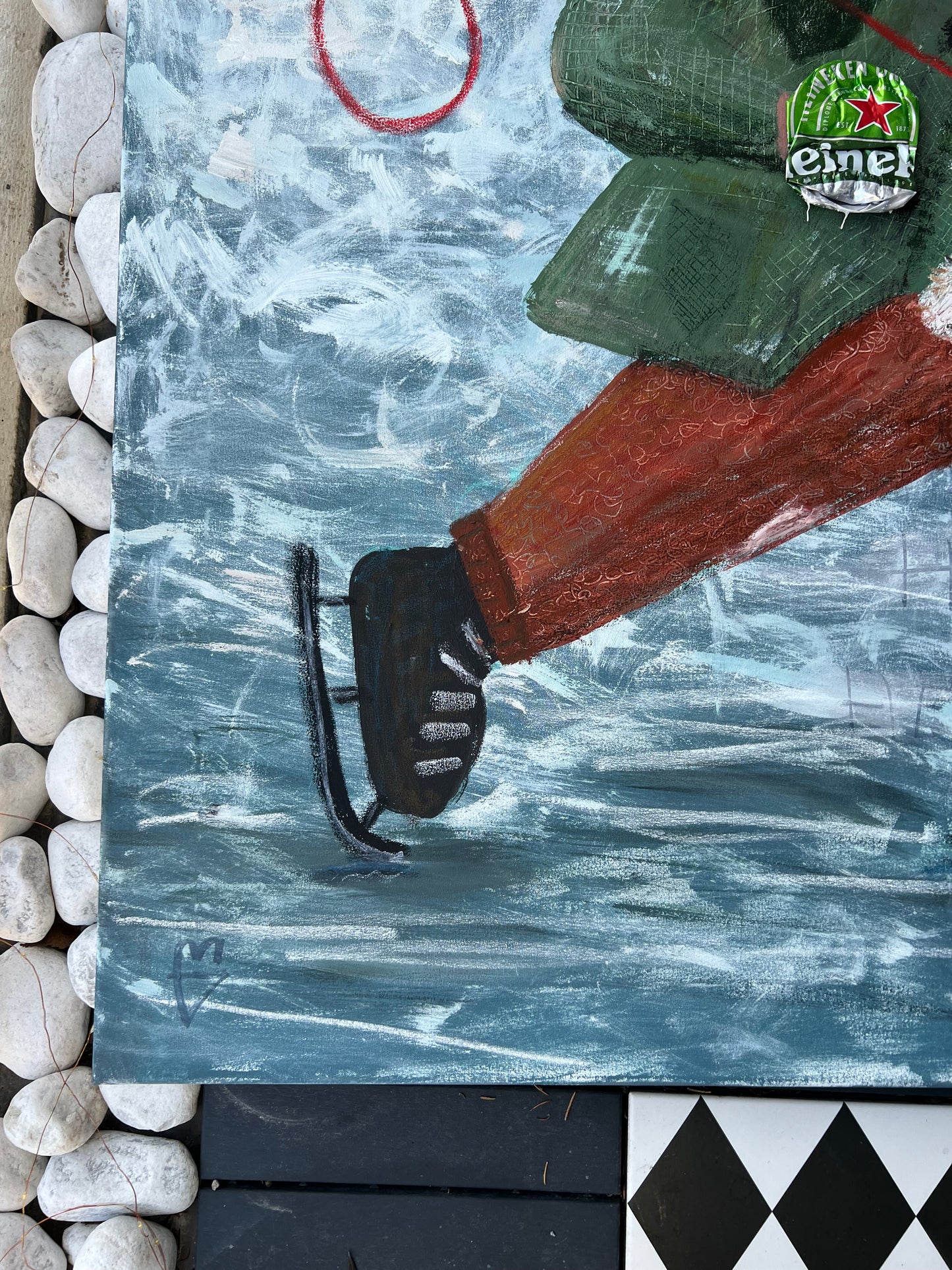 Cold Dog (120 x 120 cm / 47 x 47 in)