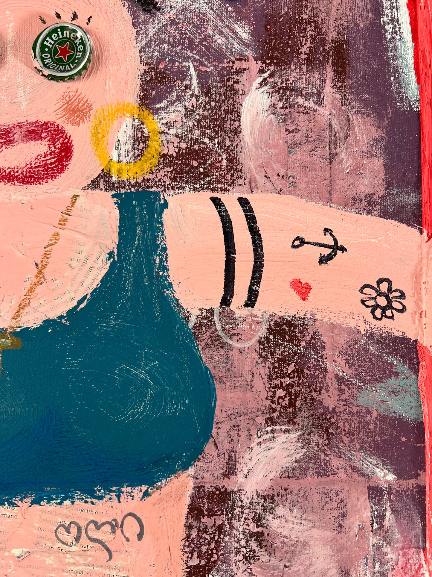 Original: My Sidekick (100 x 80 cm / 39 x 31 in)