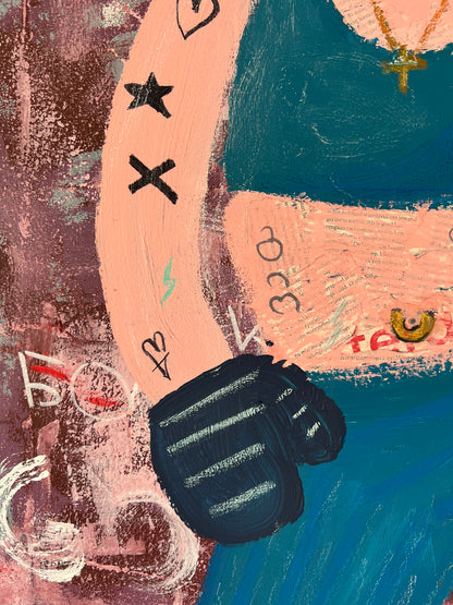 Original: My Sidekick (100 x 80 cm / 39 x 31 in)