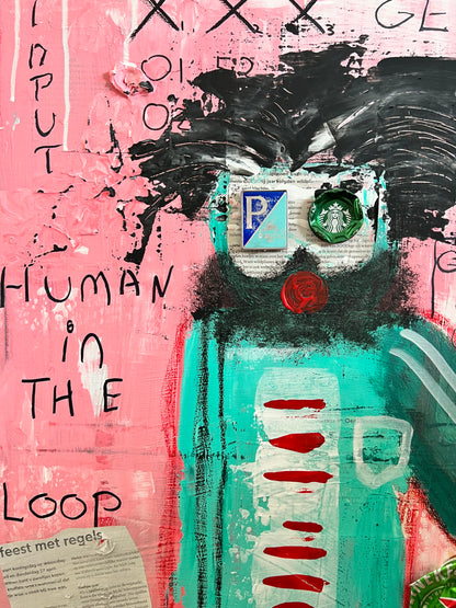 Original: Human in the Loop (58 x 78 cm / 22 x 30 in)