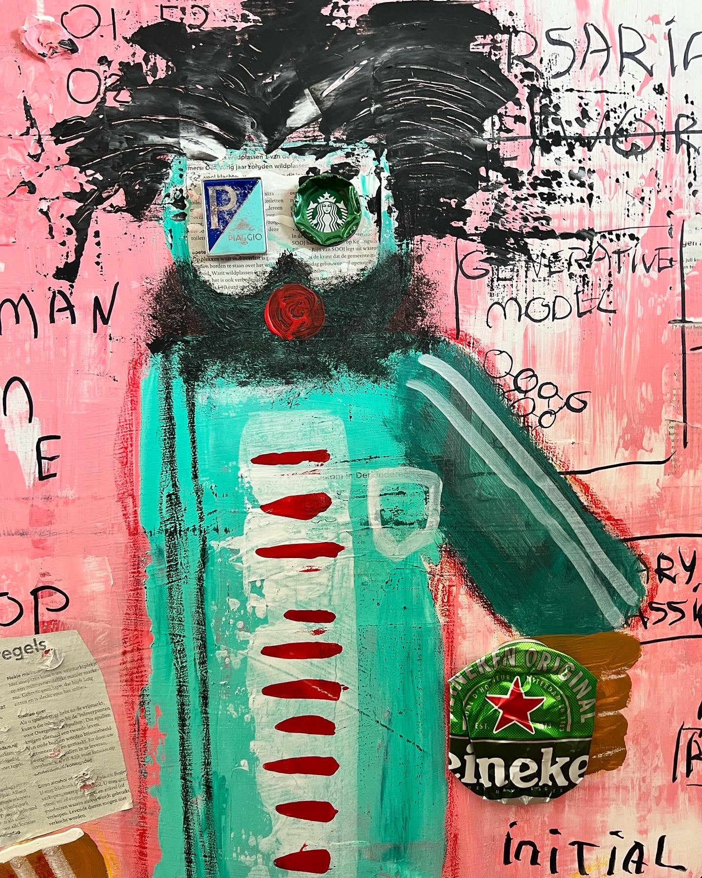 Original: Human in the Loop (58 x 78 cm / 22 x 30 in)