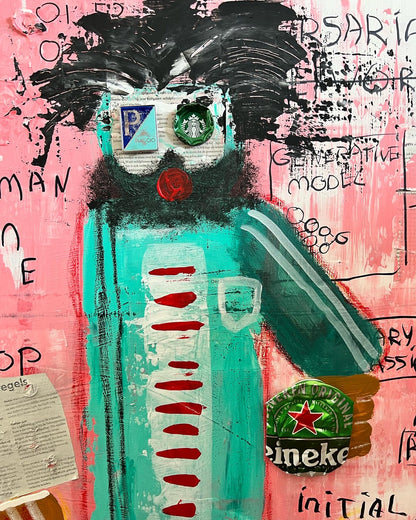 Original: Human in the Loop (58 x 78 cm / 22 x 30 in)