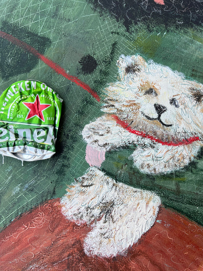 Cold Dog (120 x 120 cm / 47 x 47 in)