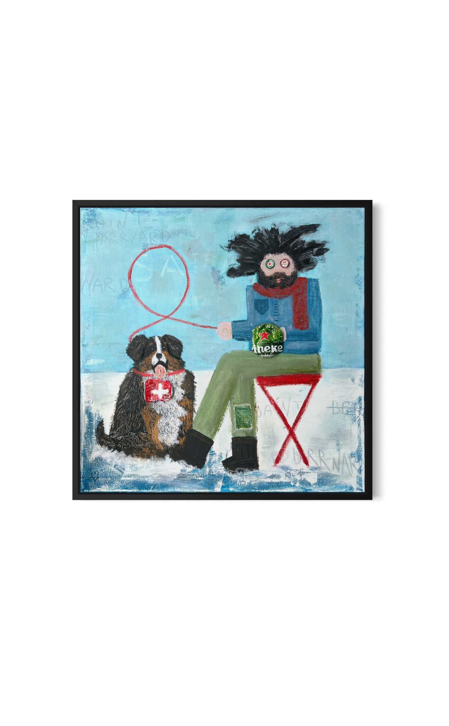 Saint Brrnard (90 x 90 cm / 35 x 35 in)