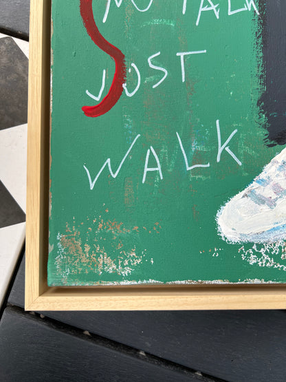 Original: No Talk Bulldog (80 x 80 cm / 31 x 31 in)