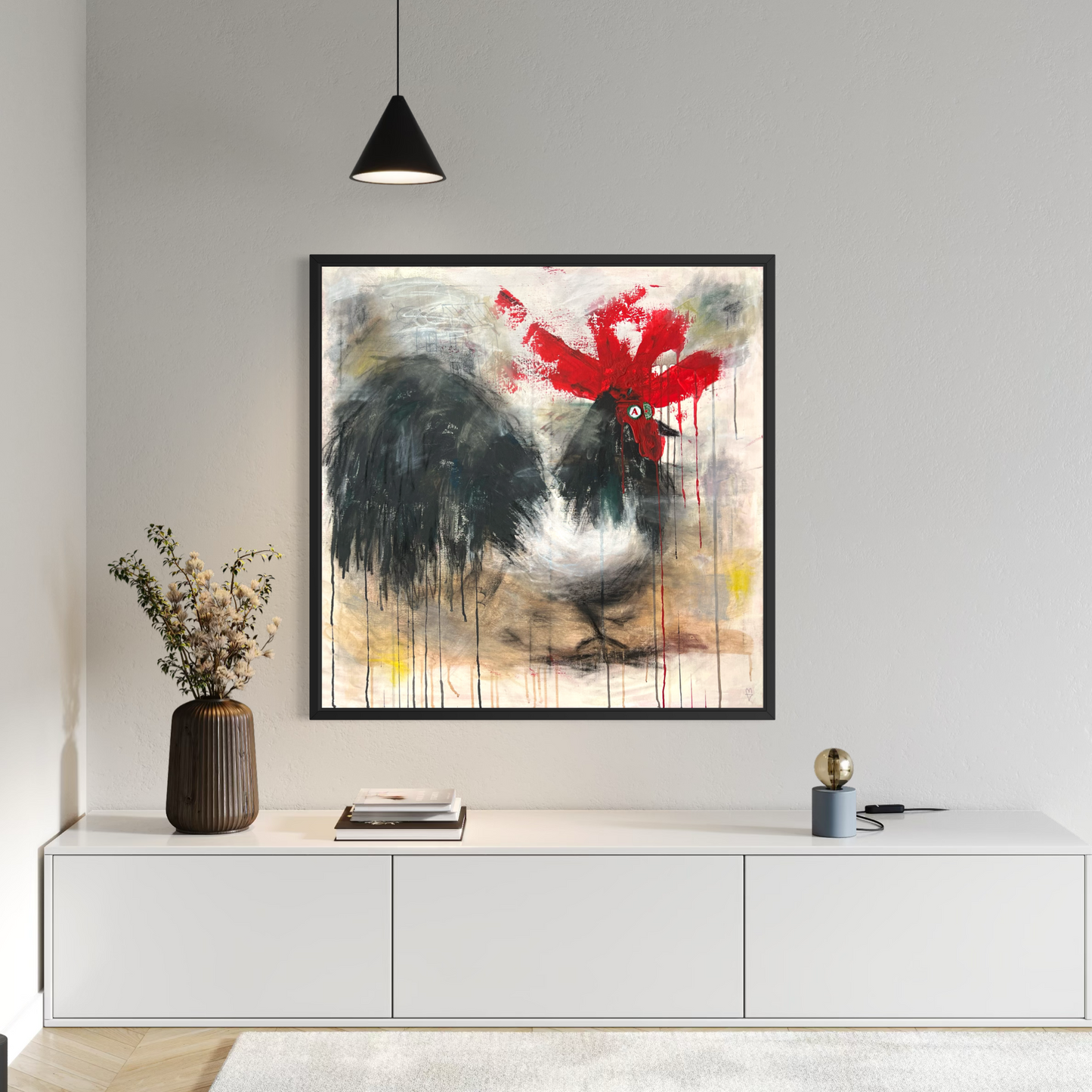 Tok tok (90 x 90 cm / 35 x 35 in)