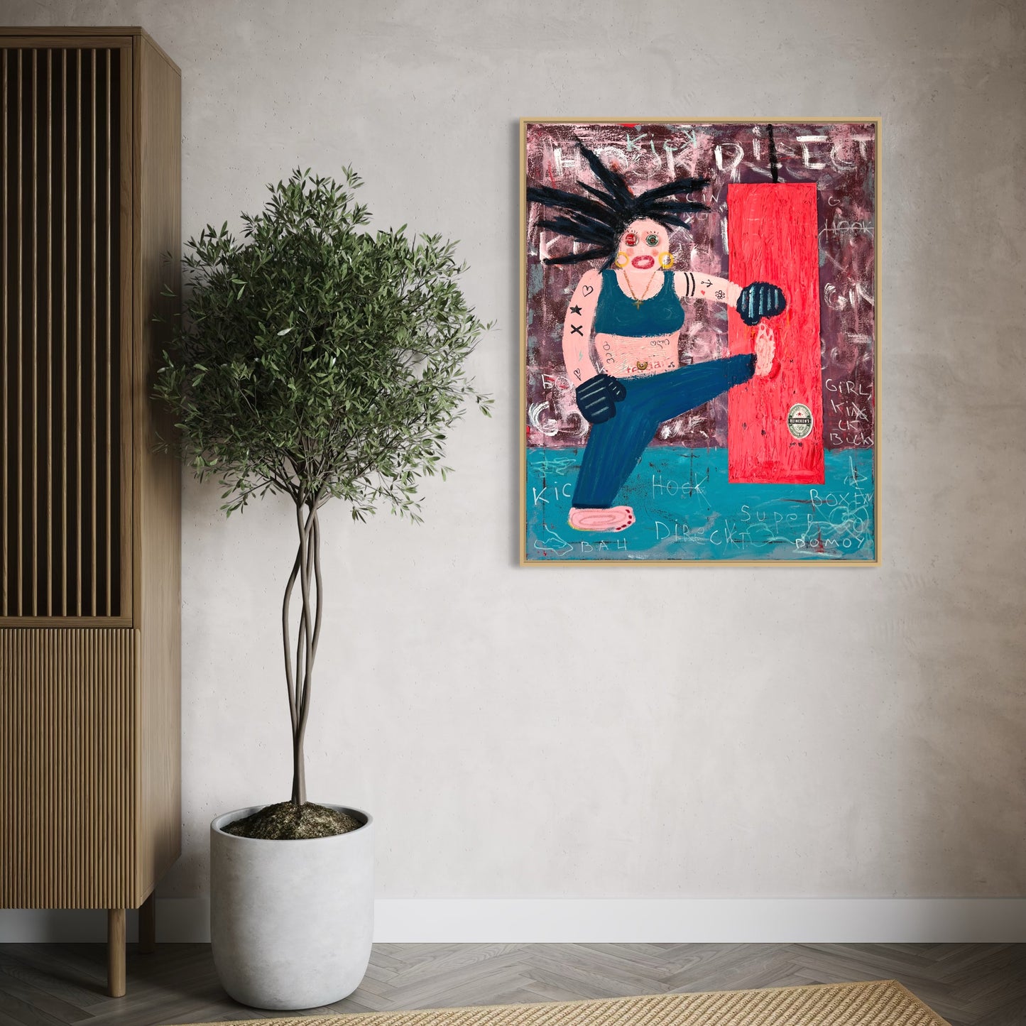 Original: My Sidekick (100 x 80 cm / 39 x 31 in)