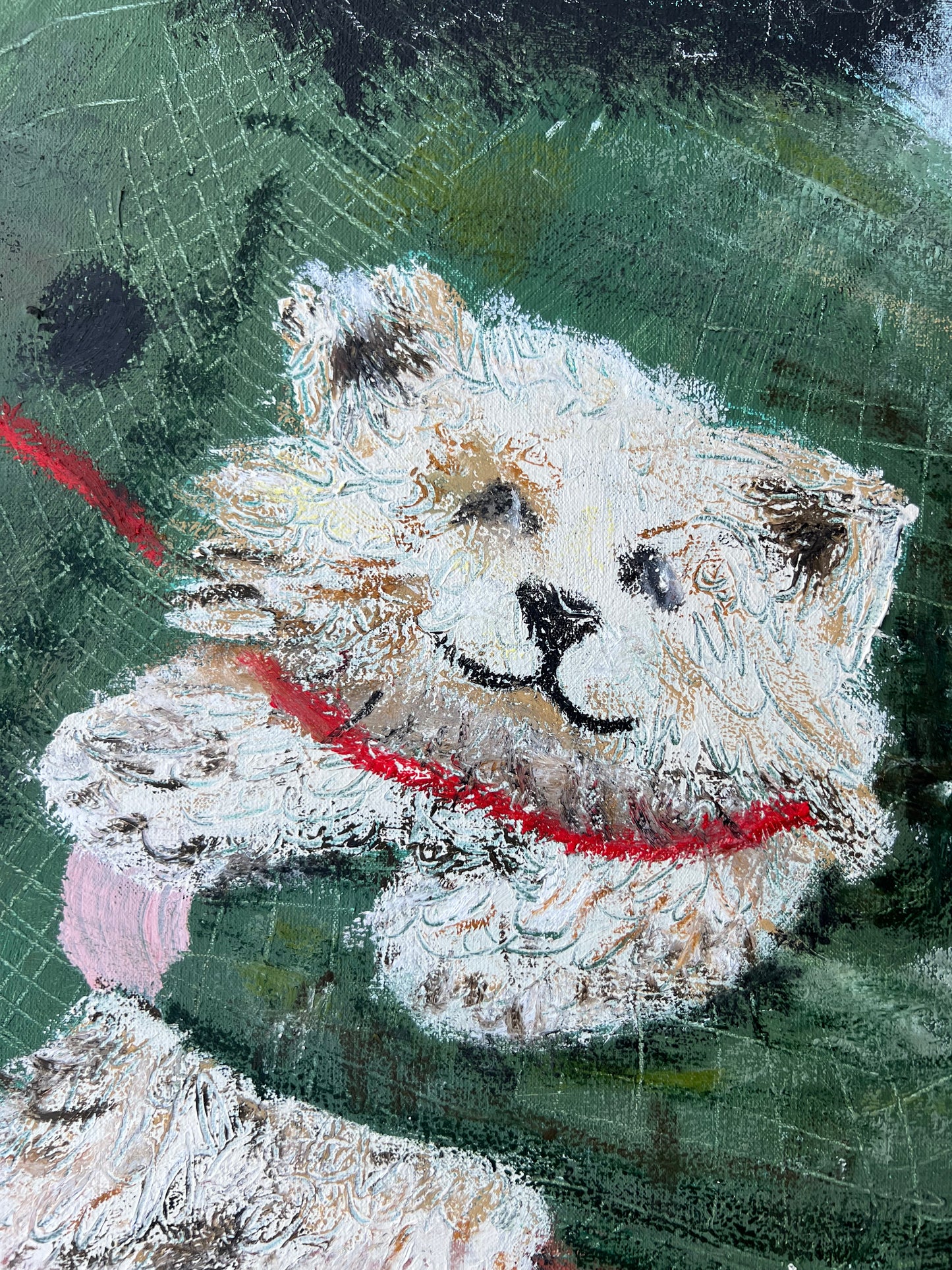 Cold Dog (120 x 120 cm / 47 x 47 in)