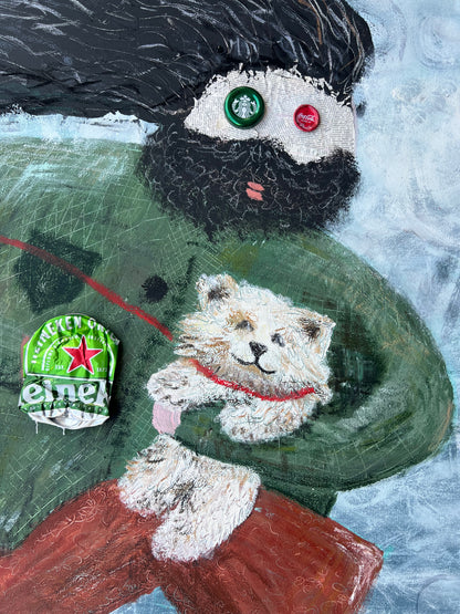 Cold Dog (120 x 120 cm / 47 x 47 in)