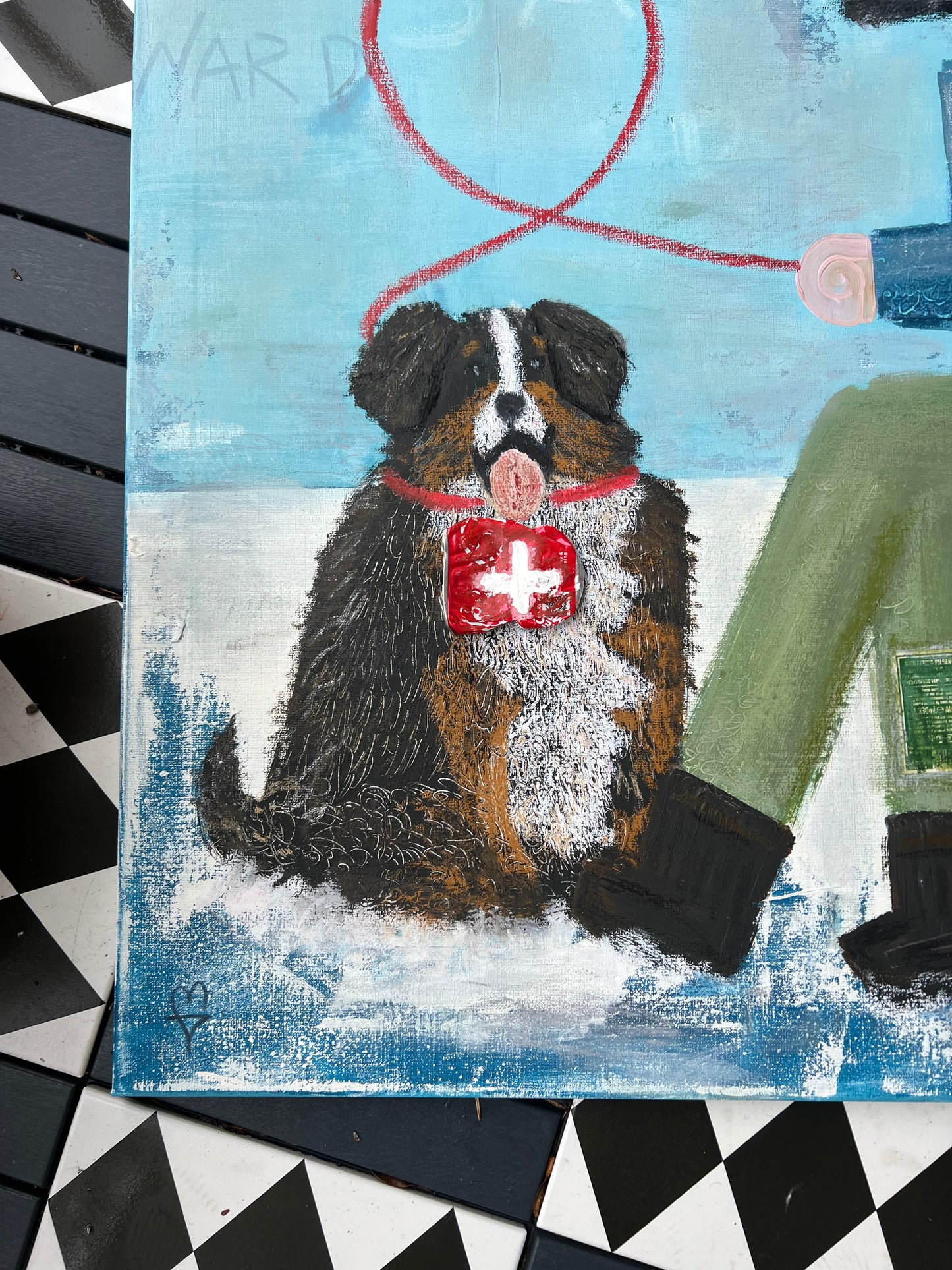 Saint Brrnard (90 x 90 cm / 35 x 35 in)