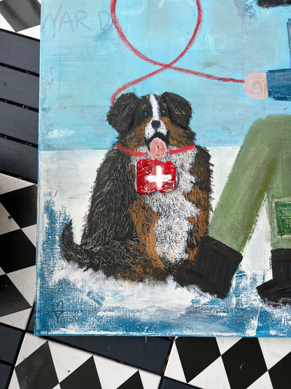 Saint Brrnard (90 x 90 cm / 35 x 35 in)