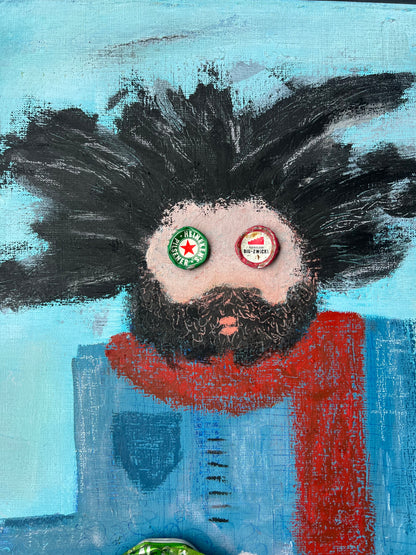 Saint Brrnard (90 x 90 cm / 35 x 35 in)