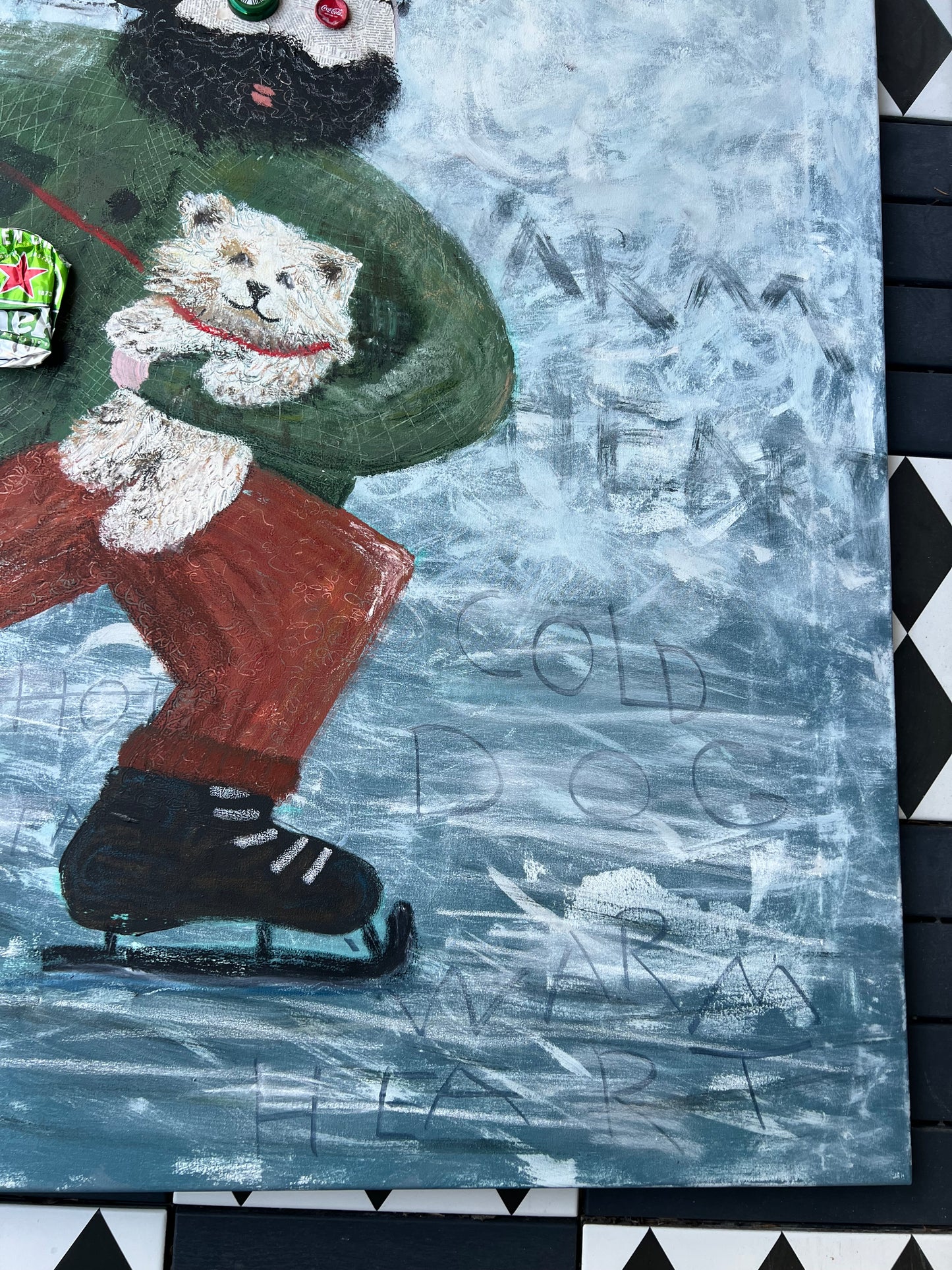 Cold Dog (120 x 120 cm / 47 x 47 in)