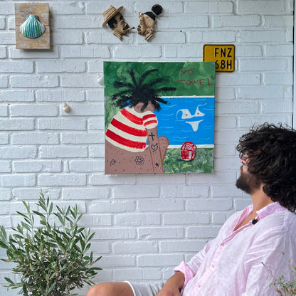 Original: No towel (50 x 50 cm / 20 x 20 in)