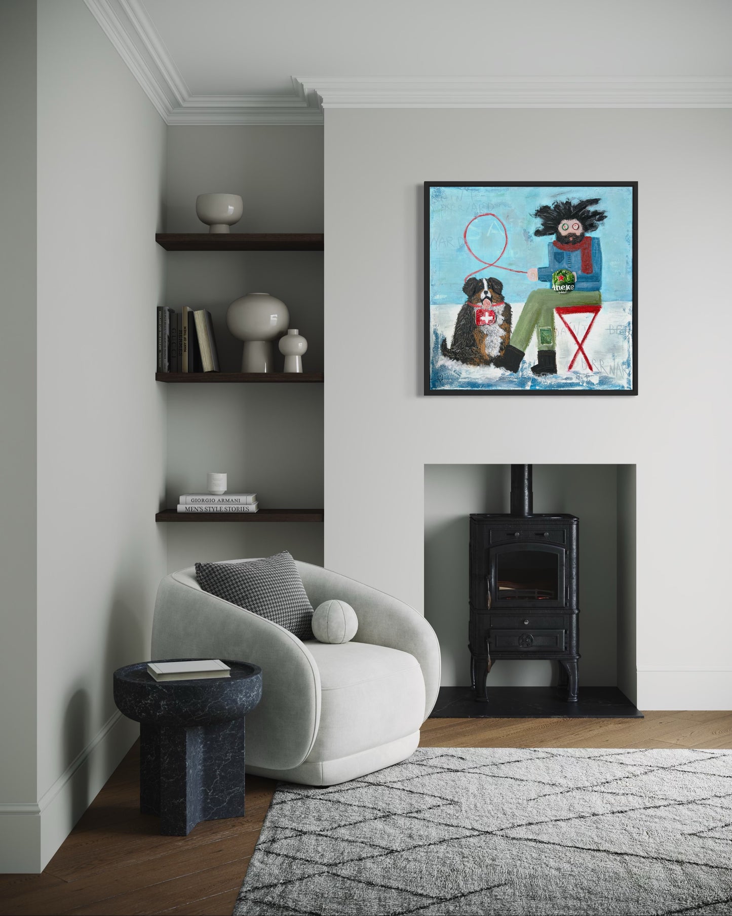 Saint Brrnard (90 x 90 cm / 35 x 35 in)