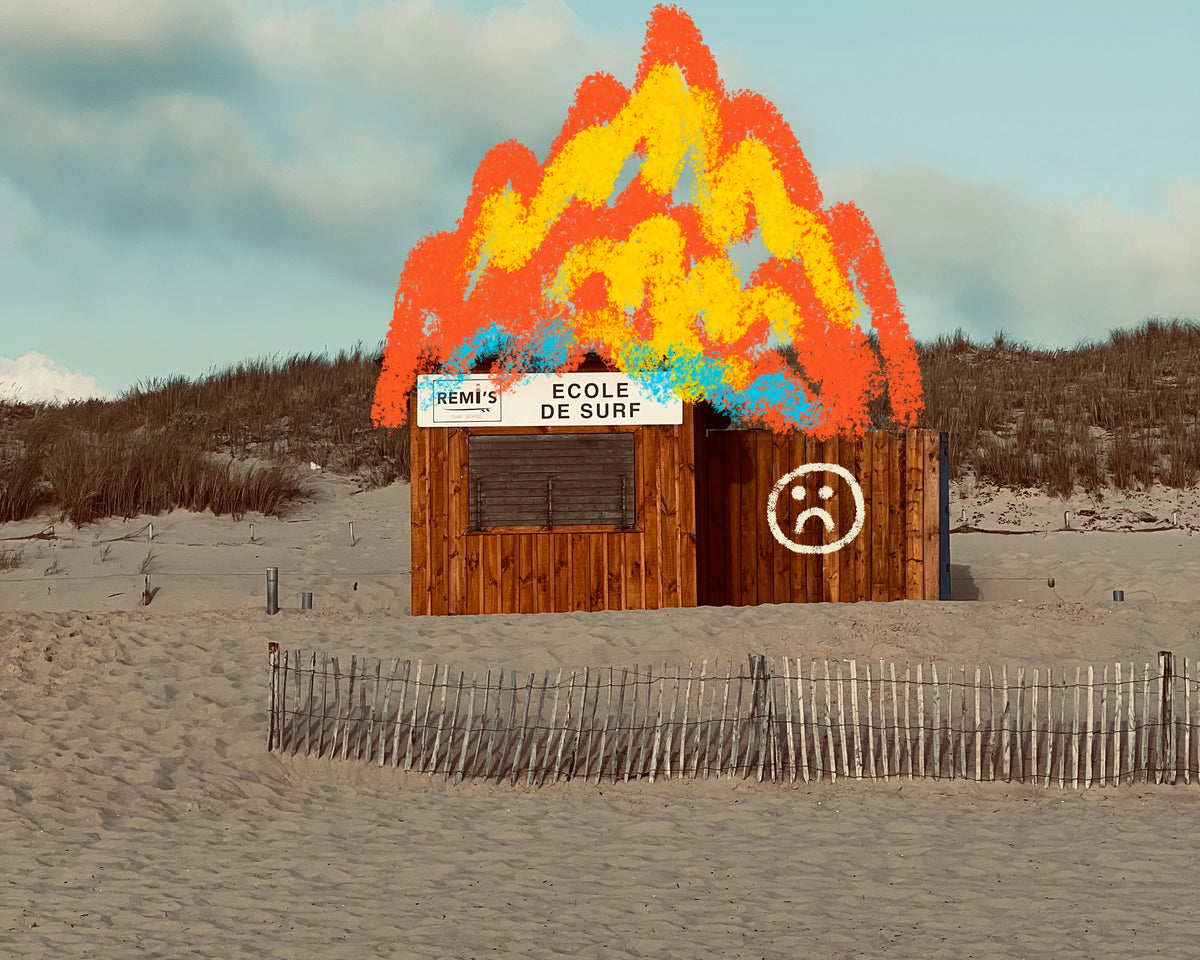 We left. The fires started.