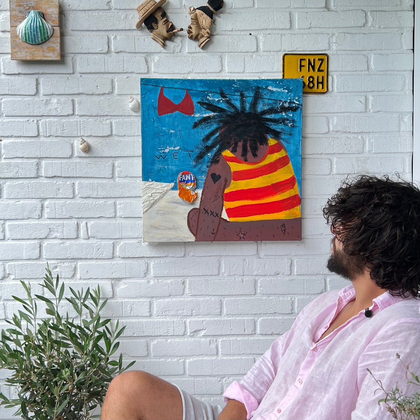 Original: Still wet (50 x 50 cm / 20 x 20 in)