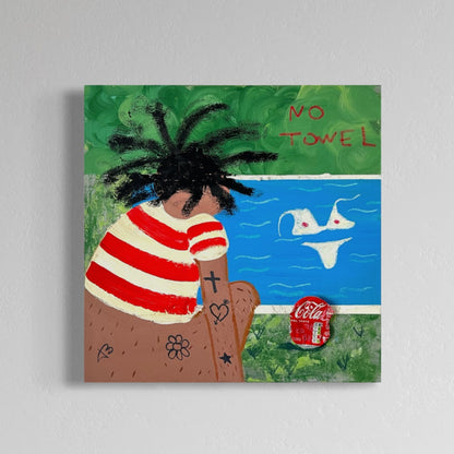 Original: No towel (50 x 50 cm / 20 x 20 in)