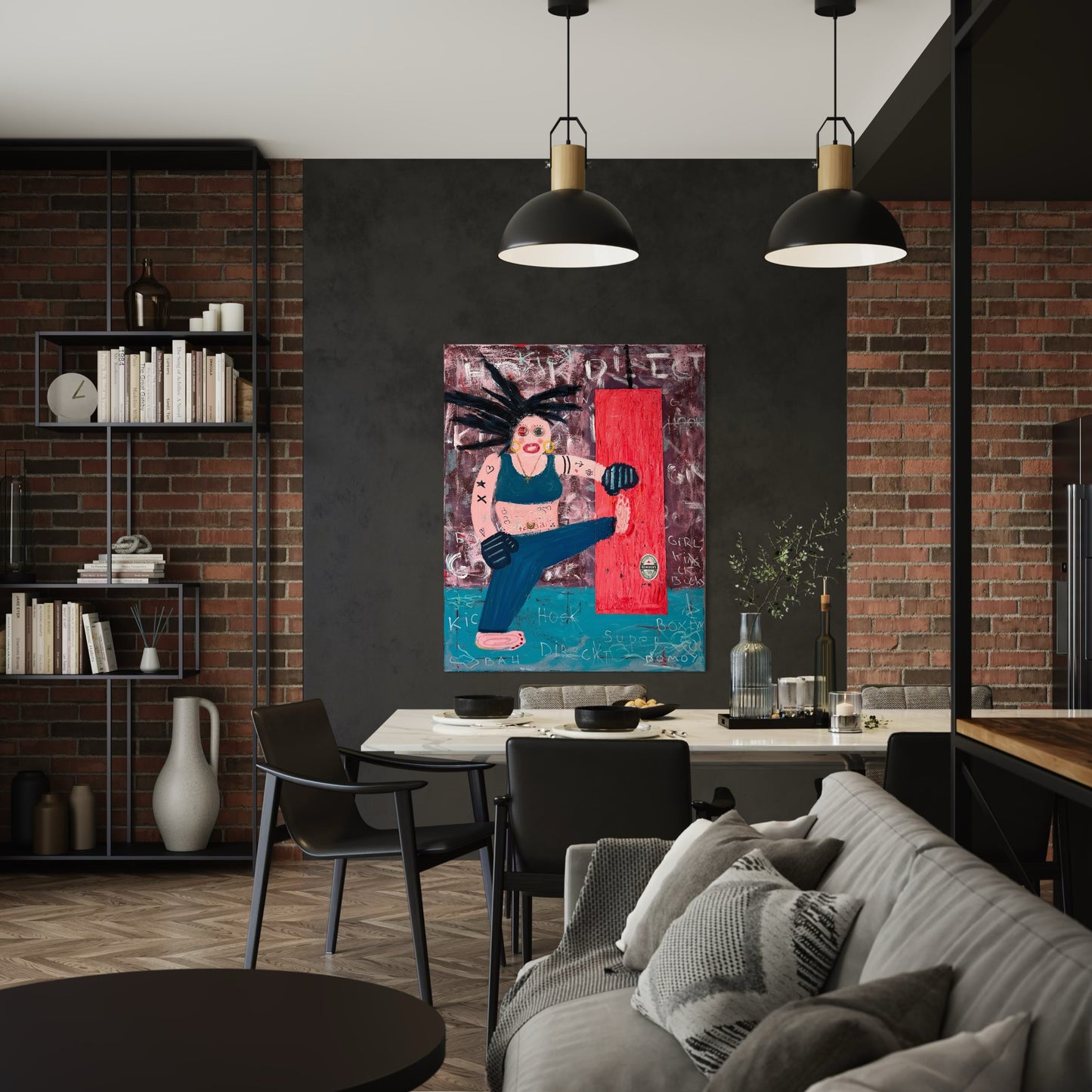 Original: My Sidekick (100 x 80 cm / 39 x 31 in)