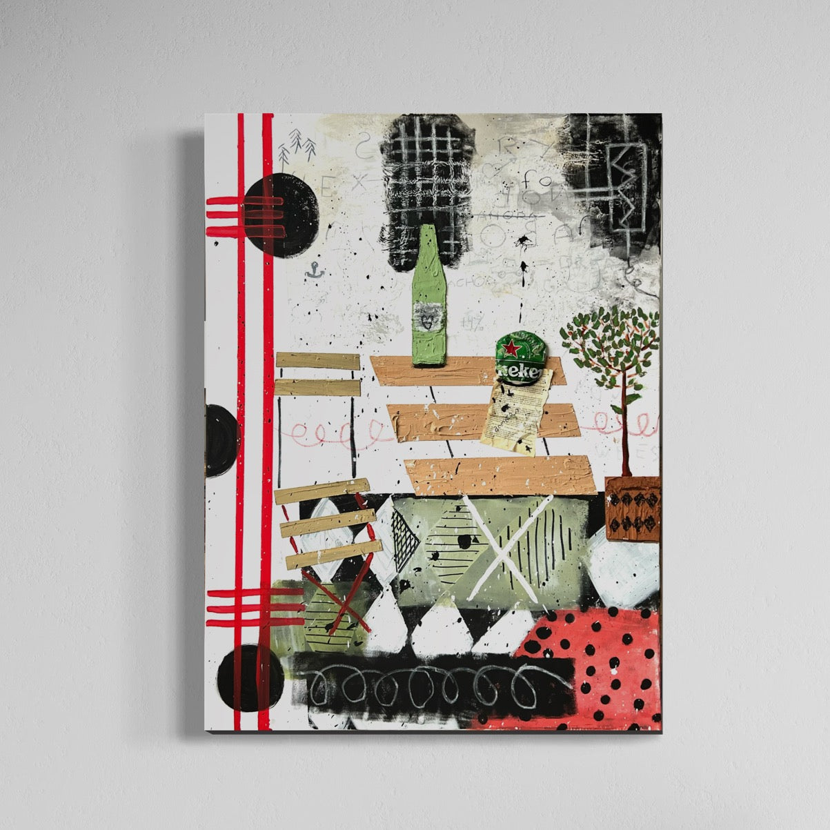 Original: My Dutch Terrace (120 x 90 cm / 47 x 35 in)