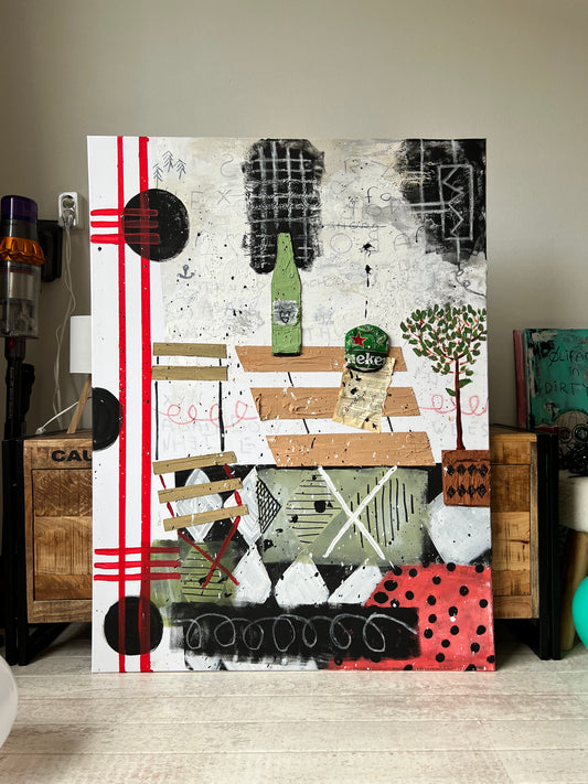 Original: My Dutch Terrace (120 x 90 cm / 47 x 35 in)