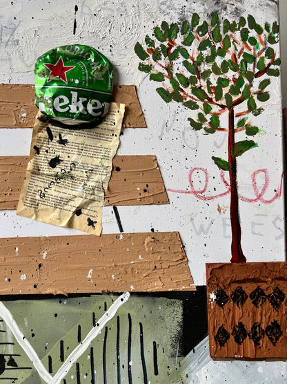 Original: My Dutch Terrace (120 x 90 cm / 47 x 35 in)