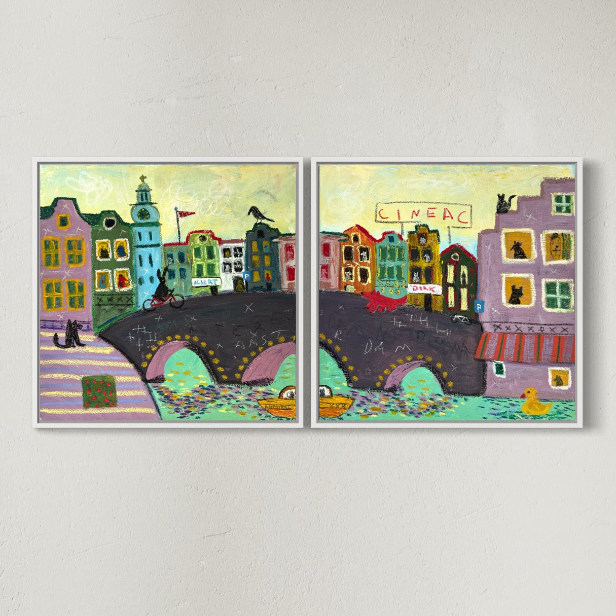 2 x Canvas prints: Cineac