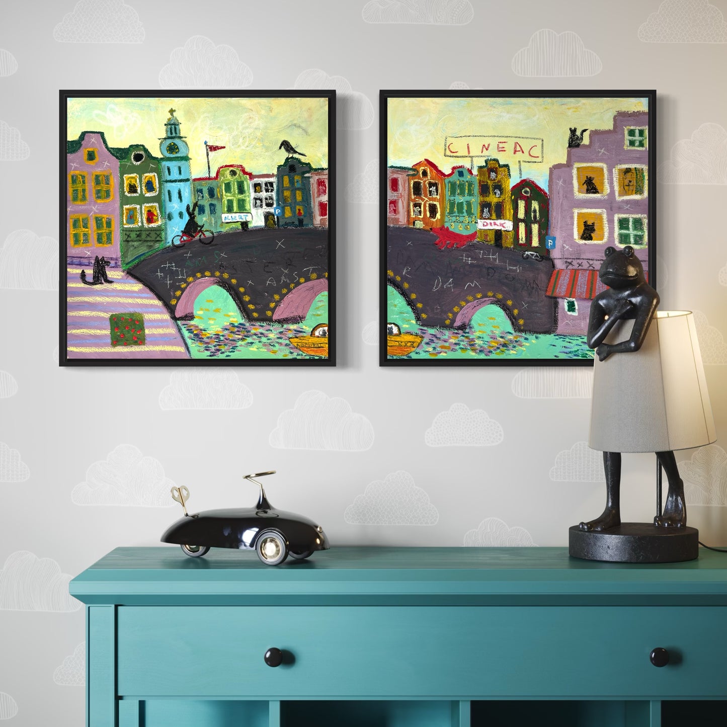 2 x Canvas prints: Cineac