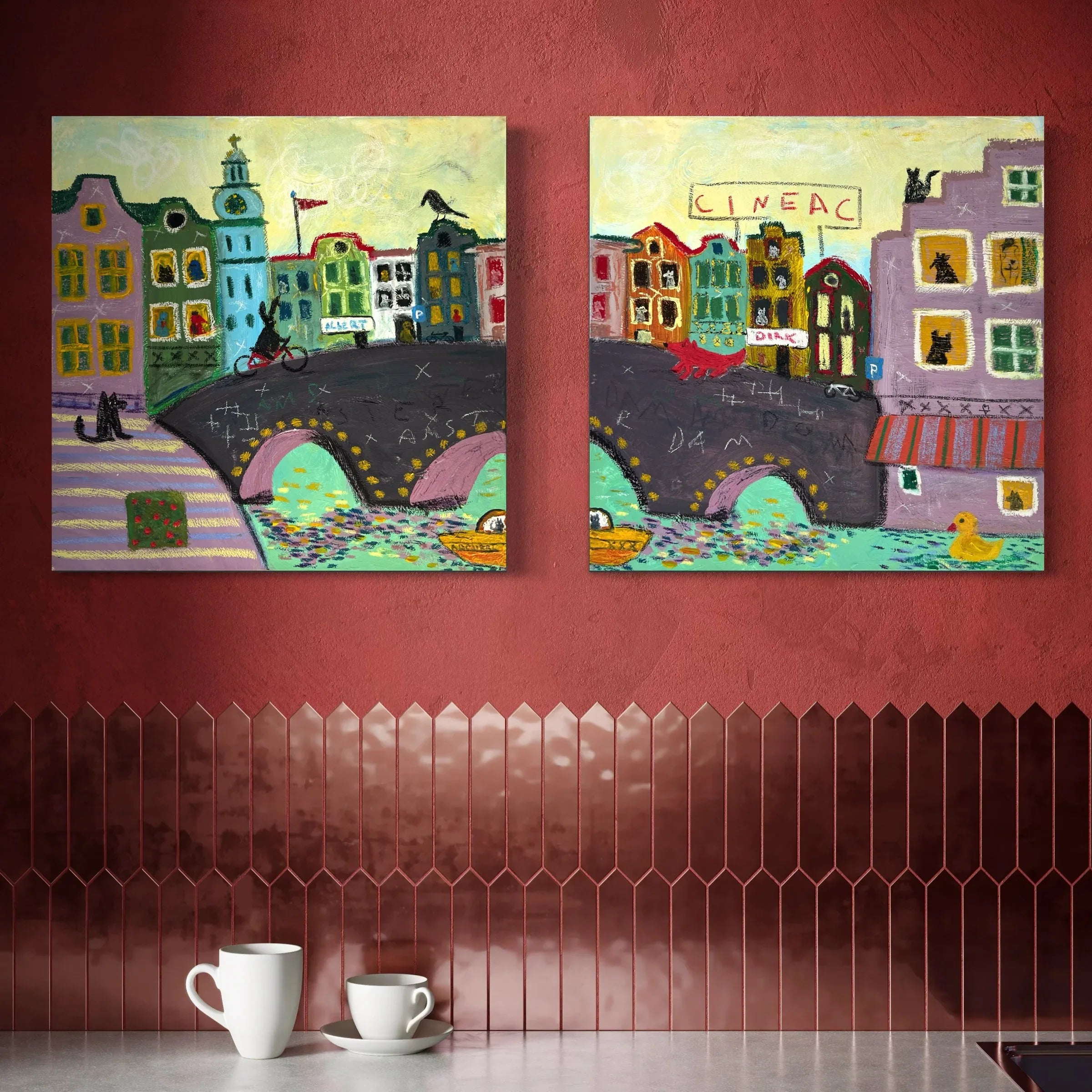 2 x Canvas prints: Cineac – Gio Manveli