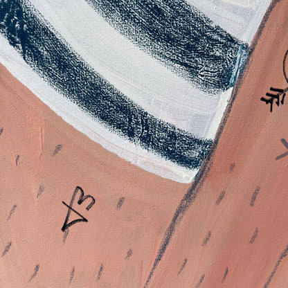 Original: Too Hot (80 x 80 cm / 31 x 31 in)