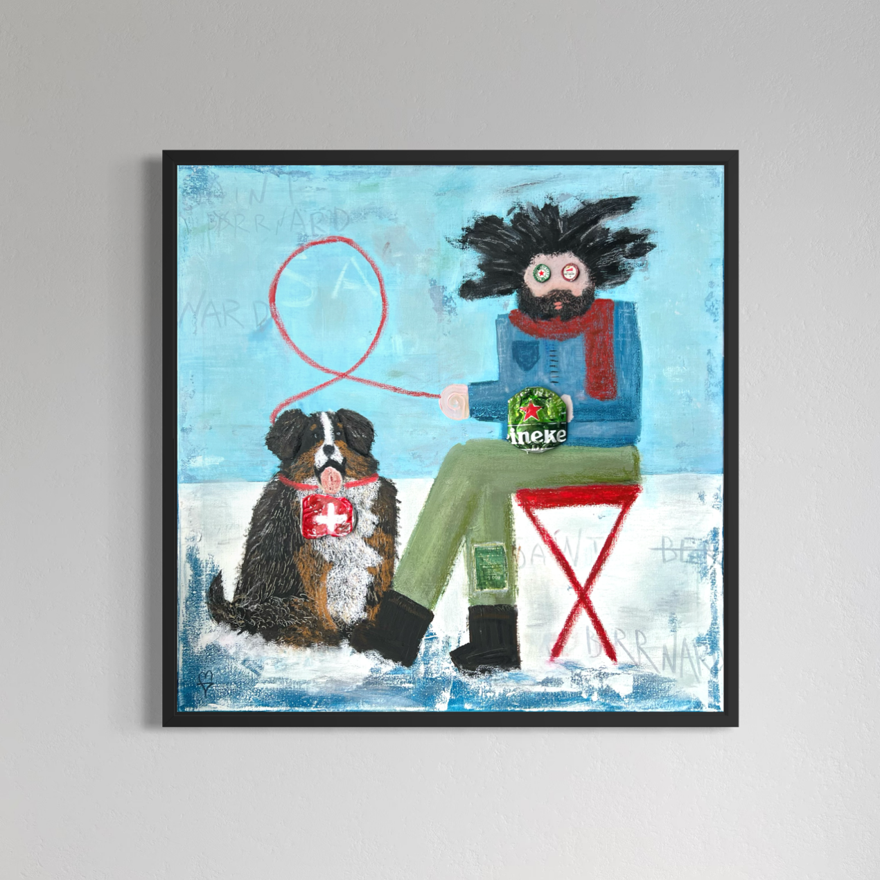 Saint Brrnard (90 x 90 cm / 35 x 35 in)