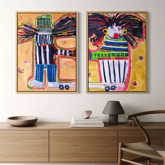 2 x Canvas prints: Dutch Couple