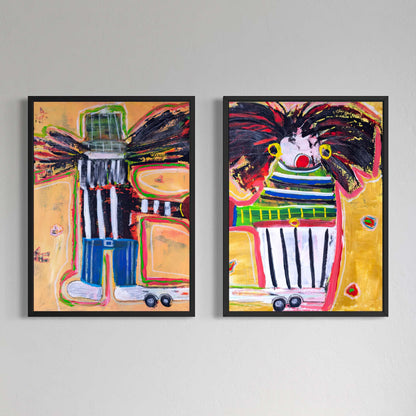 2 x Canvas prints: Dutch Couple