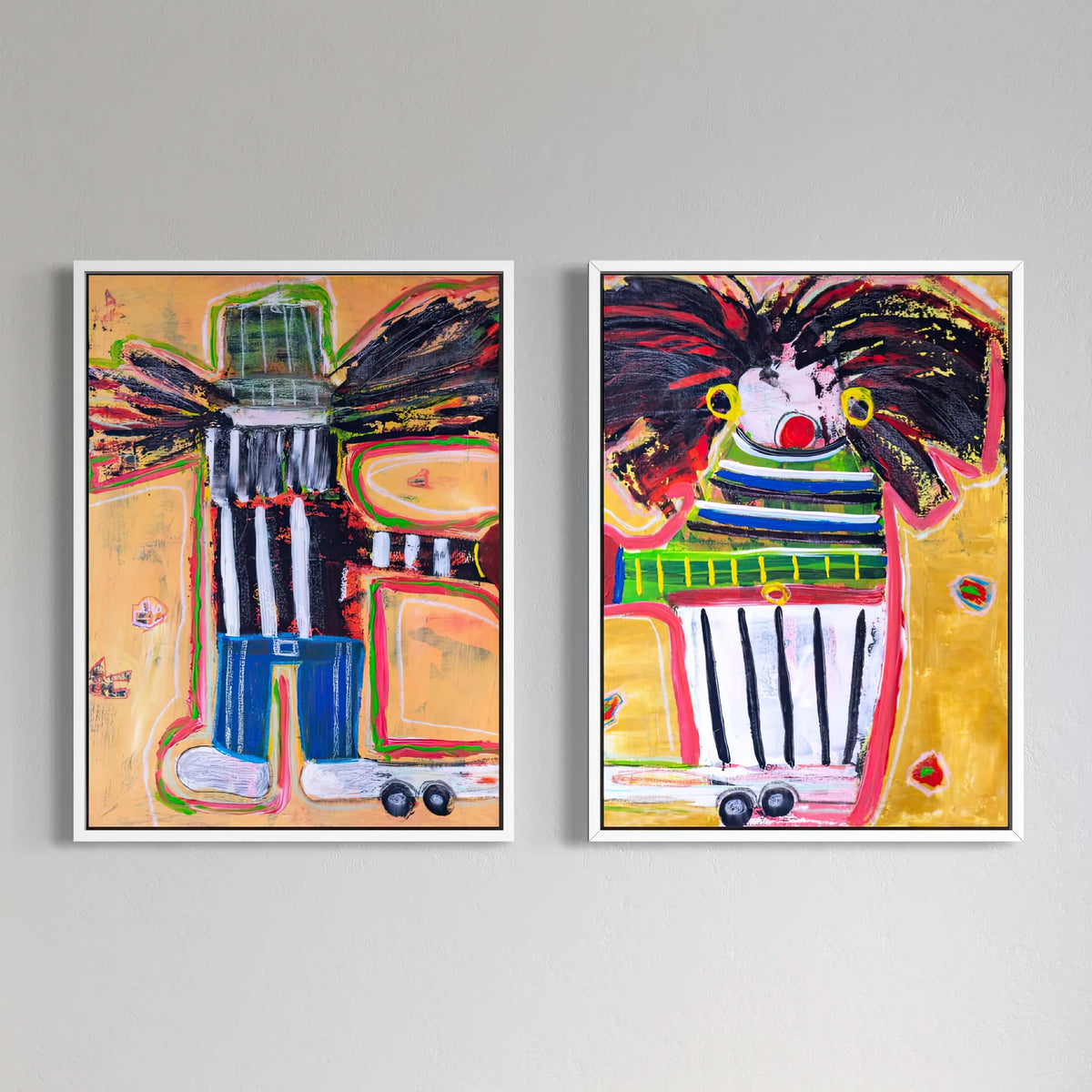2 x Canvas prints: Dutch Couple