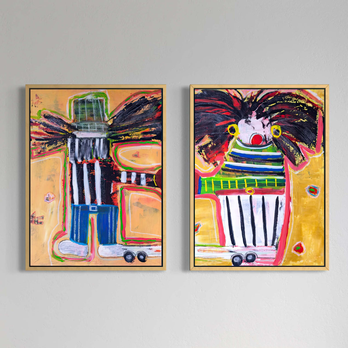 2 x Canvas prints: Dutch Couple