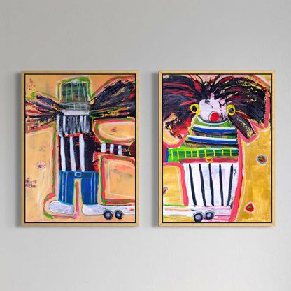 2 x Canvas prints: Dutch Couple