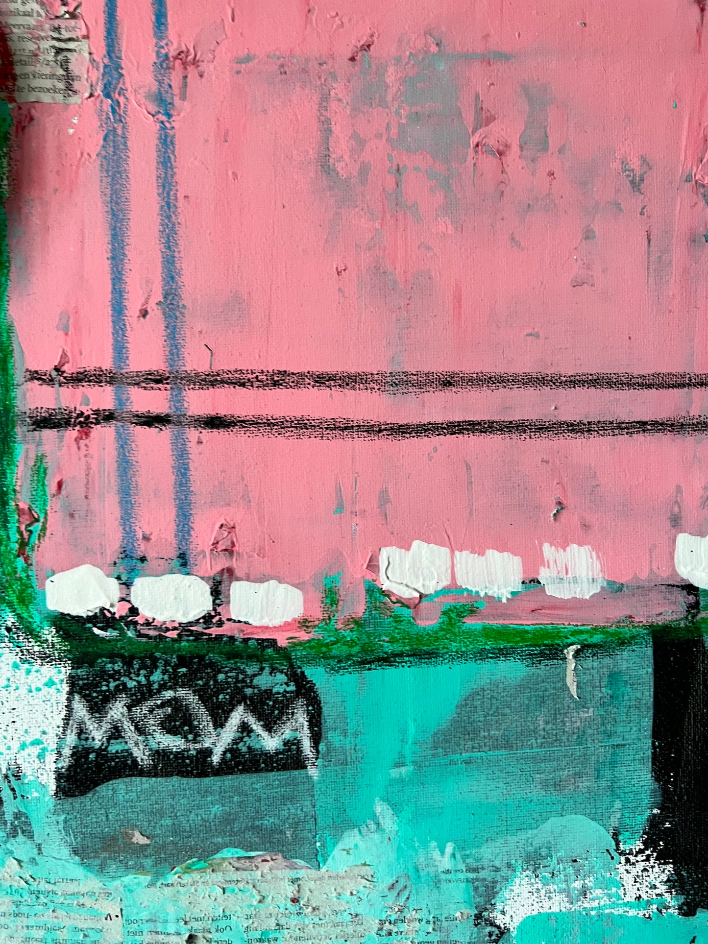 Original: Olifant in dirty world (58 x 78 cm / 22 x 30 in)