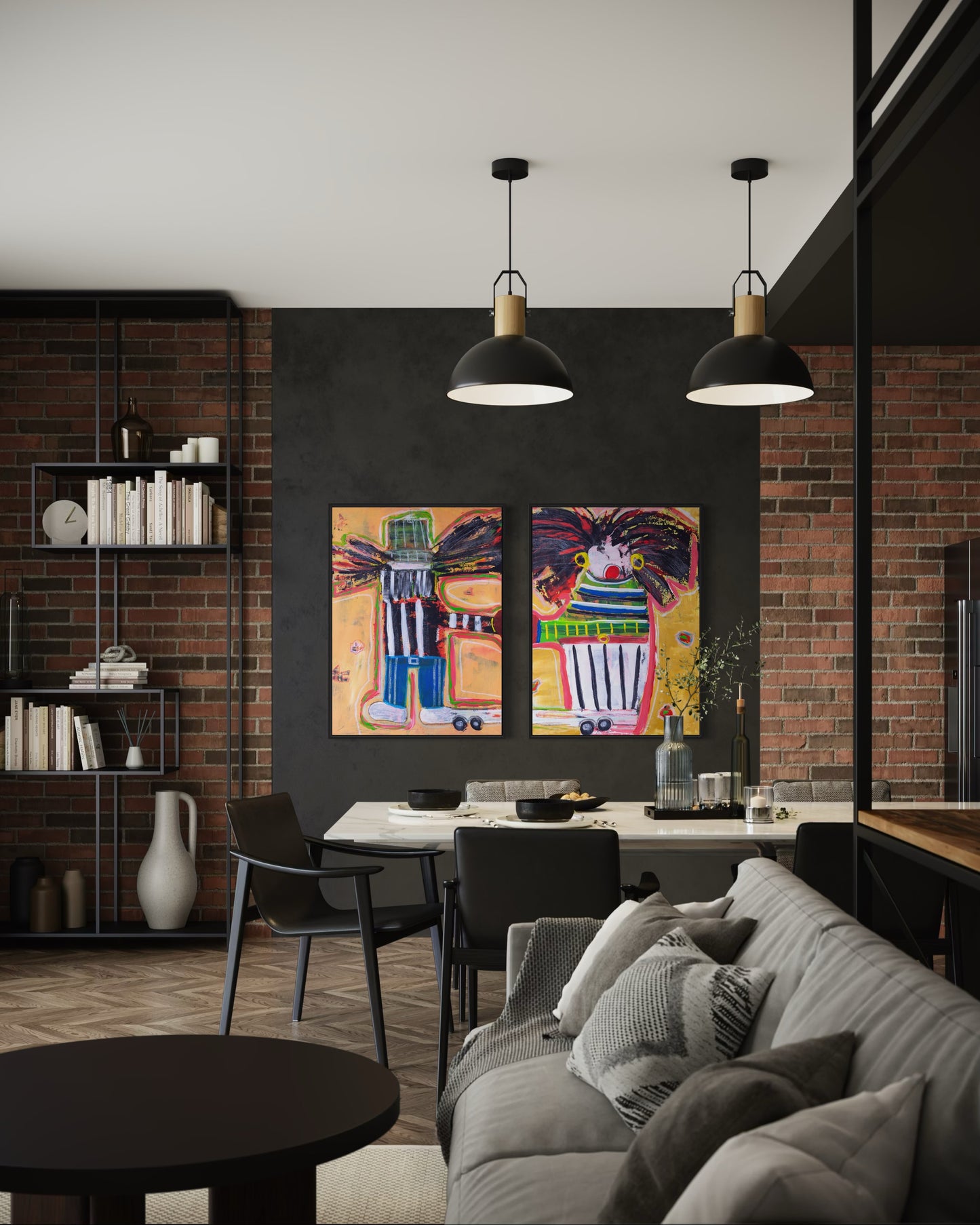 2 x Canvas prints: Dutch Couple